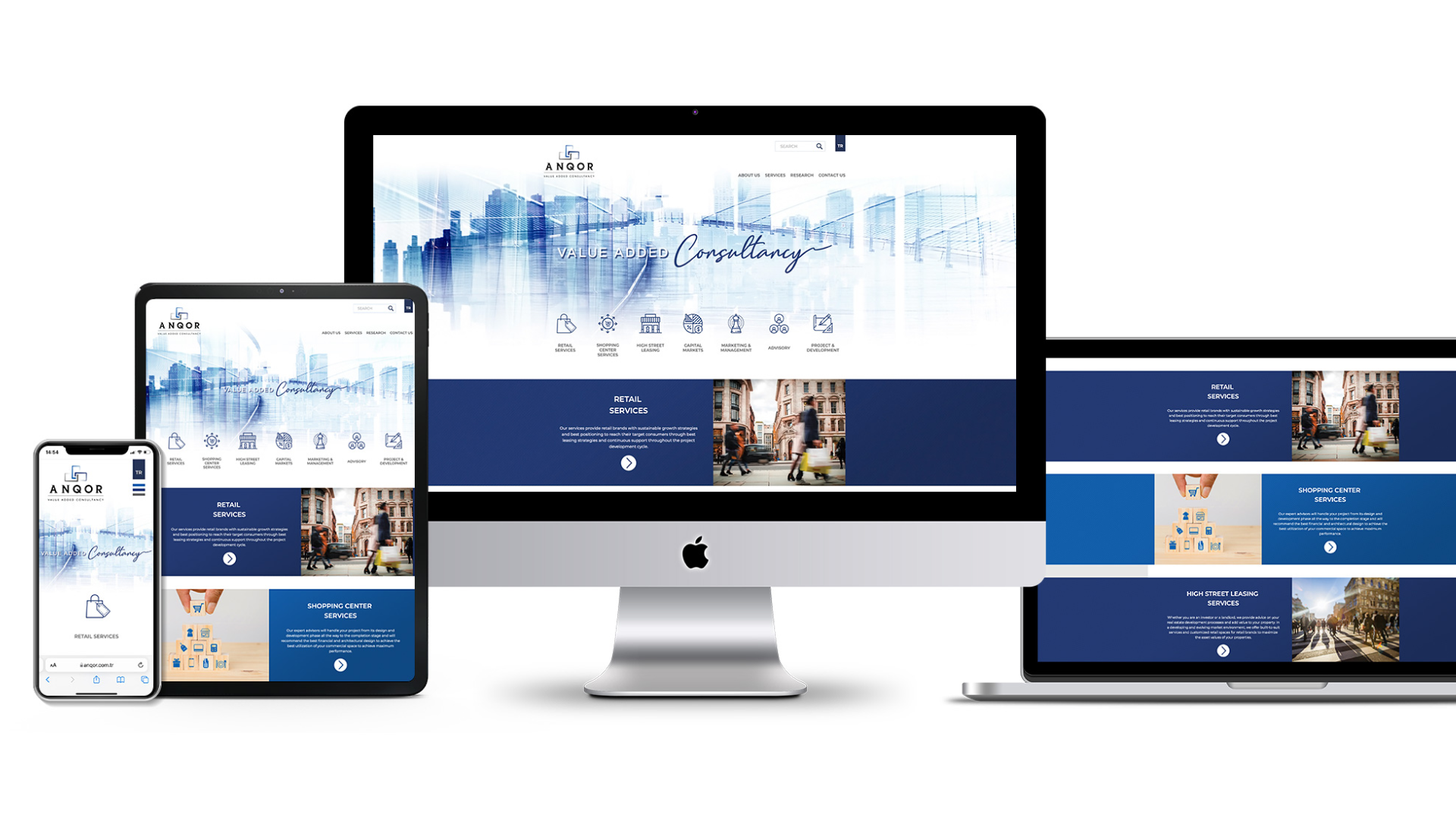 Anqor Ticari Gayrimenkul Website Tasarımı