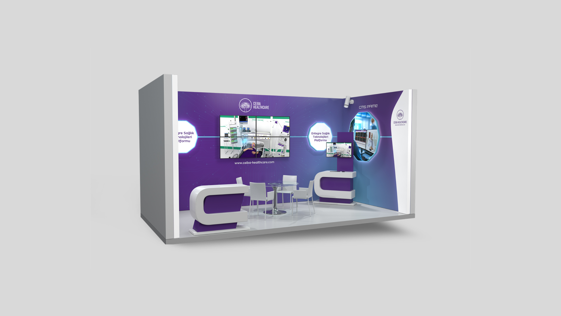 Ceiba Tele Icu Stand Tasarımı