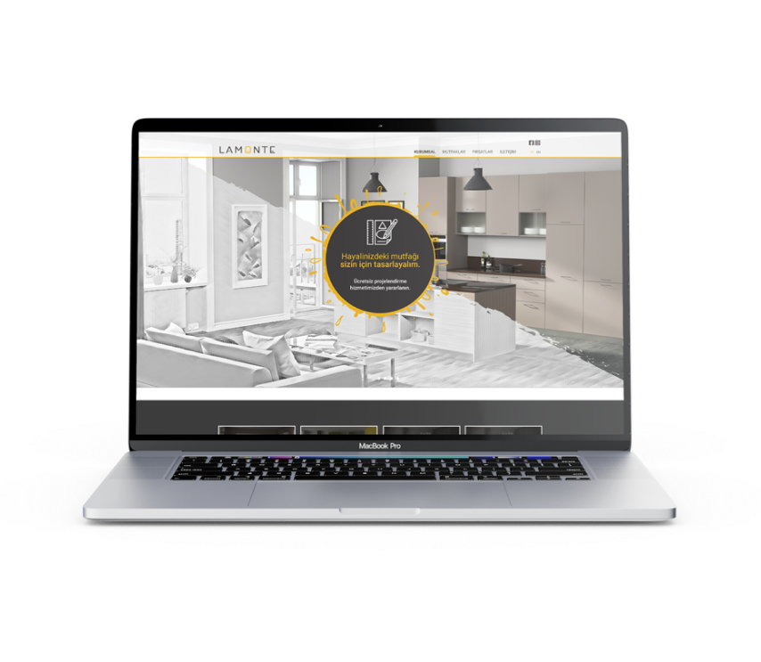 Lamonte Mutfak Website Tasarımı