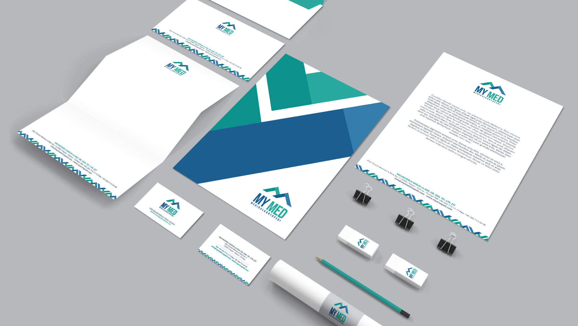 MyMed Sağlık logo-kurumsal tasarımı